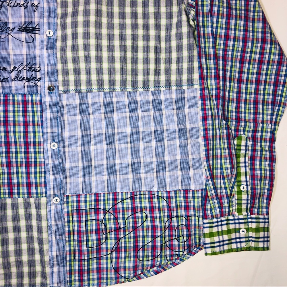 Desigual Patchwork Button Front Large - image 7